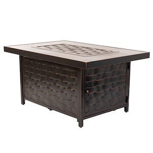 Armstrong Rectangular Aluminum Lpg Fire Pit - 1011814