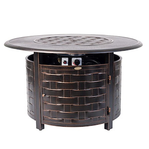 Armstrong Round Aluminum Lpg Fire Pit - 1011815