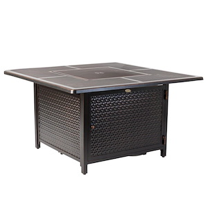 Walkers Square Aluminum Lpg Fire Pit - 1011846