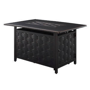 Preston Rectangular Aluminum Lpg/Ng Fire Pit