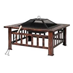 Foxdale Square Wood-Burning Fire Pit