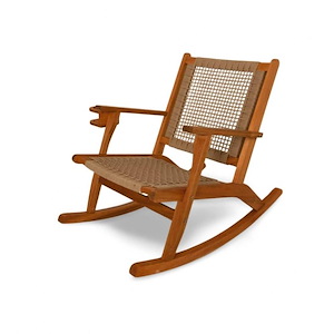 Aspect Living - Vega Outdoor Rocking Chair With Beverage Holder