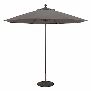 9 Foot Manual Lift Commercial Round Aluminum Market Umbrella