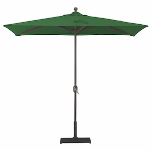 Half Wall - 3.5 Foot x 7 Foot  Rectangle Aluminum Umbrella