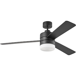 Era-3 Blade Ceiling Fan with Light Kit In Modern Style-15 Inch Tall and 52 Inch Wide