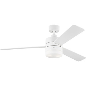 Era-3 Blade Ceiling Fan with Light Kit In Modern Style-15 Inch Tall and 52 Inch Wide