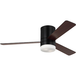 Era - 3 Blade Hugger Ceiling Fan with Light Kit In Modern Style-13 Inches Tall and 52 Inches Wide