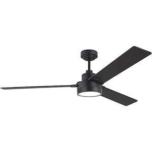 Jovie-3 Blade Ceiling Fan with Light Kit In Modern Style-14.7 Inch Tall and 58 Inch Wide - 1214366