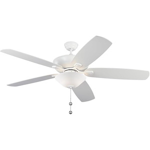 Colony Super Max-5 Blade Ceiling Fan with Pull Chain Control and Includes Light Kit in  Style-60 Inch Wide by 18.5 Inch High