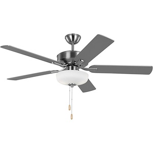 Linden-5 Blade Ceiling Fan with Light Kit In Traditional Style-17.2 Inch Tall and 52 Inch Wide - 1272687