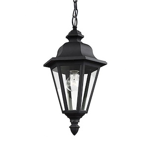 One Light Outdoor Pendant Fixture in Traditional Style-10 Inch wide by 18.75 Inch high - 11879