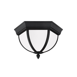 Wynfield-60W Two Light Outdoor Flush Mount in Traditional Style-12.75 Inch wide by 7.5 Inch high - 561213