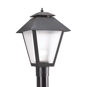 One Light Outdoor Post Lamp in Traditional Style-10.5 Inch wide by 18 Inch high