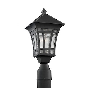 Herrington-One Light Post Light in Transitional Style-7.25 Inch wide by 16.5 Inch high