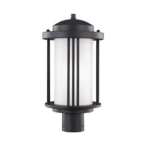 Crowell-One Light Outdoor Post Lantern in Contemporary Style-9 Inch wide by 17 Inch high