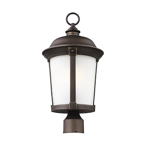 Calder-75W One Light Outdoor Post Lantern in Traditional Style made with StoneStrong for Coastal Environments