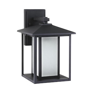 Hunnington-14W 1 LED Outdoor Small Wall Lantern in Contemporary Style-9 Inch wide by 14 Inch high - 1211618