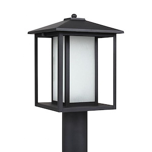Hunnington-100W One Light Outdoor Post Lantern in Contemporary Style-9 Inch wide by 15 Inch high - 561409