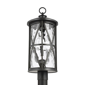 Millbrooke-3 Light Outdoor Post Lantern made with StoneStrong for Coastal Environments - 1276512