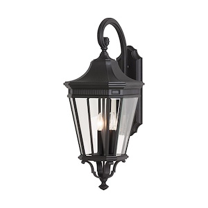 Cotswold Lane-Outdoor Wall Lantern Traditional Aluminum Approved for Wet Locations in Traditional Style-12 Inch Wide by 30 Inch High - 276637