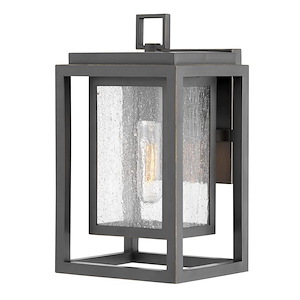 Republic - 1 Light Small Outdoor Wall Lantern in Transitional Style - 7 Inches Wide by 12 Inches High - 755607