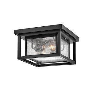 Republic - 16W 2 LED Outdoor Medium Flush Mount-6.5 Inches Tall and 11 Inches Wide - 1278161