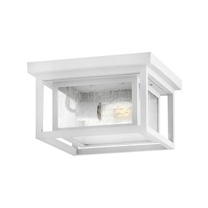 Republic - 16W 2 LED Small Outdoor Flush Mount-6.5 Inches Tall and 11 Inches Wide - 1320140