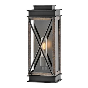 Montecito - 1 Light Small Outdoor Wall Mount Lantern in Transitional Style - 6 Inches Wide by 15 Inches High - 1054012