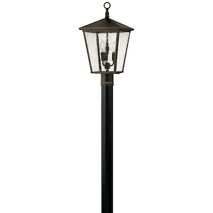 Trellis - 3 Light Large Outdoor Post Top or Pier Mount Lantern in Traditional Style - 11 Inches Wide by 21 Inches High - 755679