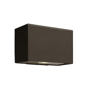 Atlantis - 1 Light Small Outdoor Down Light Wall Lantern in Modern Style - 9 Inches Wide by 6 Inches High - 755690