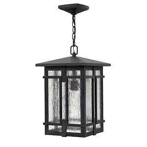 Tucker - One Light Outdoor Hanging Lantern in Transitional-Craftsman Style - 11 Inches Wide by 17.5 Inches High
