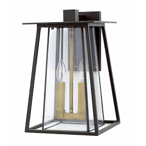 Walker - Two Light Outdoor Medium Wall Mount in Transitional and Craftsman Style - 9.5 Inches Wide by 15 Inches High - 758986
