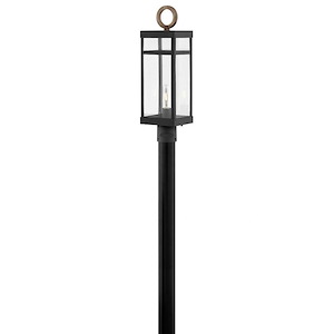 Porter - 1 Light Medium Outdoor Post or Pier Mount Lantern in Transitional Style - 6.5 Inches Wide by 22.75 Inches High - 759162