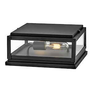 Max - 16W 2 LED Small Outdoor Pier Mount-7.5 Inches Tall and 12 Inches Wide - 1320164
