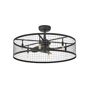 Finnigan - 24W 4 LED Fandelier In Style-17.25 Inches Tall and 30 Inches Wide