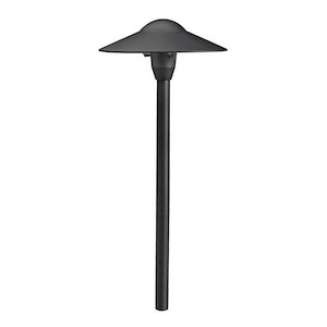 1 light Domed Path Light 21 inches tall by 8.5 inches wide