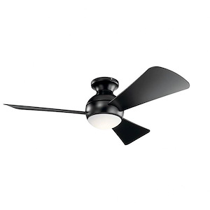 Sola - Ceiling Fan with Light Kit - 11 inches tall by 44 inches wide