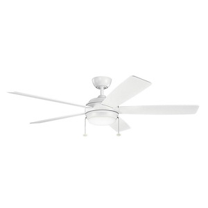 Starkk - Ceiling Fan with Light Kit - 14.25 inches tall by 60 inches wide - 492323