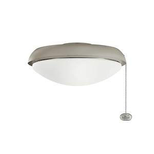 Climated Slim Profile - 9W 1 LED Ceiling Fan Light Kit - with Traditional inspirations - 4.5 inches tall by 11 inches wide - 938559