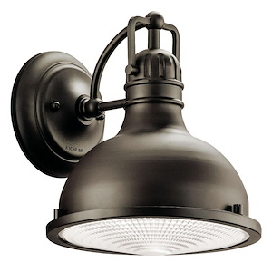 Hatteras Bay - 1 Light Large Outdoor Wall Lantern - With Vintage Industrial Inspirations - 9.5 Inches Tall By 9 Inches Wide - 1216535