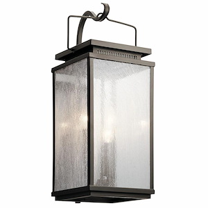 Manningham - 3 Light Outdoor Medium Wall Mount - With Traditional Inspirations - 22.5 Inches Tall By 9 Inches Wide - 409878