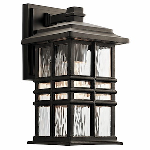 Beacon Square - 1 Light Outdoor Wall Sconce in Craftsman/Mission Style made with Climates Materials for Coastal Environments - 551685