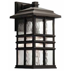 Beacon Square - 1 Light Outdoor Wall Sconce in Craftsman/Mission Style made with Climates Materials for Coastal Environments - 551683