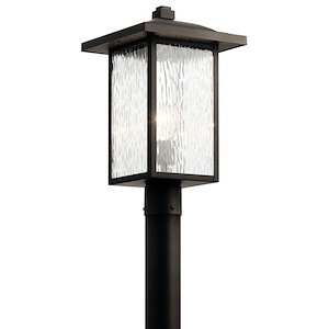 Capanna - 1 light Outdoor Post Lantern - with Transitional inspirations - 18.25 inches tall by 10.5 inches wide - 688092