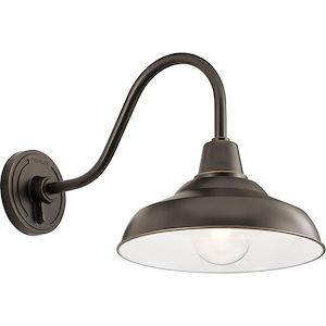 Pier - 1 light X-Large Outdoor Wall Lantern - with Vintage Industrial inspirations - 16.25 inches tall by 12.5 inches wide - 819674