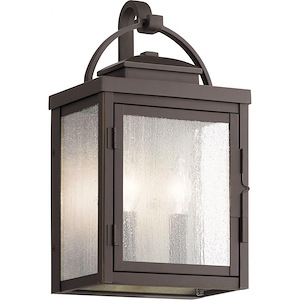 Carlson - 2 Light Medium Outdoor Wall Lantern - With Traditional Inspirations - 14.75 Inches Tall By 8.25 Inches Wide - 1216465