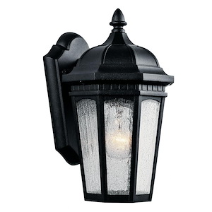 Courtyard - 1 light Outdoor Small Wall Mount - with Traditional inspirations - 11 inches tall by 6.25 inches wide