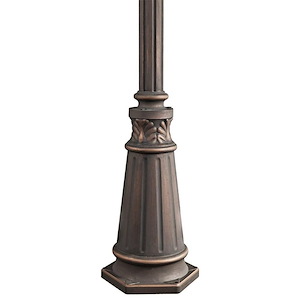 Accessory - 72 Inch Outdoor Post - Aluminum Post with Decorative Base - 21259