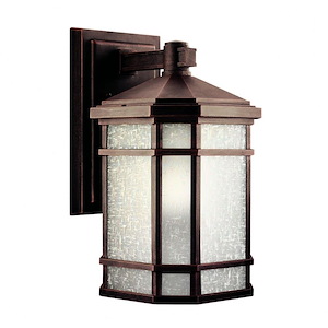 Cameron - 1 Light Outdoor Wall Mount - With Arts And Crafts/Mission Inspirations - 14.25 Inches Tall By 8 Inches Wide - 91602