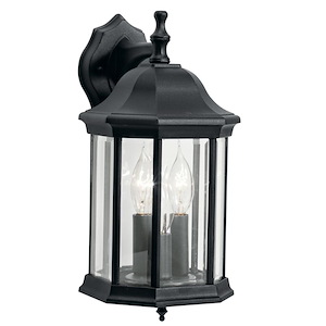 Chesapeake - 3 light Outdoor Wall Mount - with Traditional inspirations - 13.75 inches tall by 7.25 inches wide